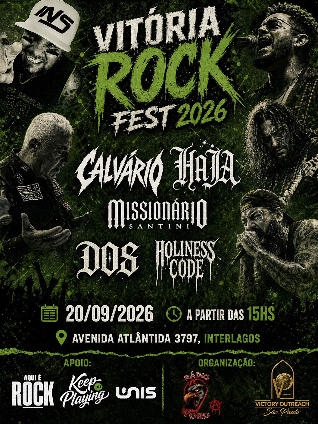 Flyer Vitória Rock Fest 2026